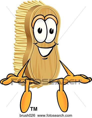 Scrub Brush Sitting View Large Illustration Stock Illustration - Scrub Brush Sitting. Fotosearch