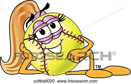Softball Relaxing View Large Illustration Clipart - Softball Relaxing. Fotosearch