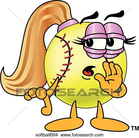 Softball Telling Secret View Large Illustration Stock Illustration - Softball Telling Secret. Fotosearch