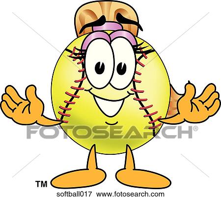 Softball With Hands Out View Large Illustration Stock Illustration - Softball With Hands Out. Fotosearch