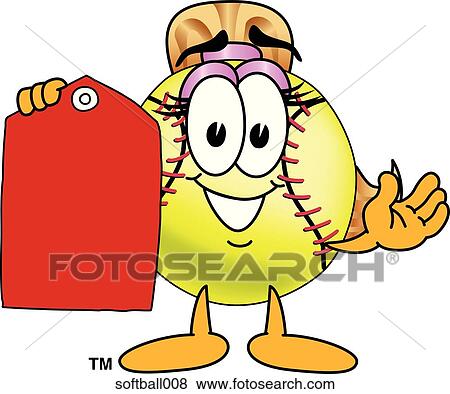 Softball With Price Tag View Large Illustration Stock Illustration - Softball With Price Tag. Fotosearch