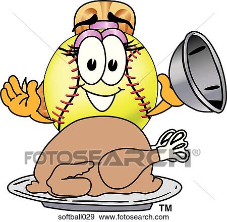 Softball With Thanksgiving Turkey View Large Illustration Stock Illustration - Softball With Thanksgiving Turkey. Fotosearch