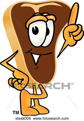 Steak Pointing Up View Large Illustration Stock Illustration - Steak Pointing Up. Fotosearch