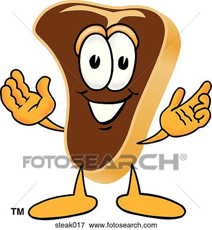 Stock Illustration - Steak With Hands Out. Fotosearch