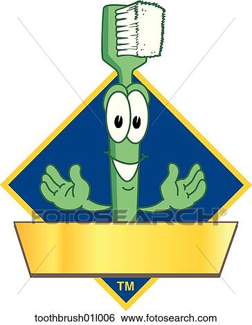 Stock Illustration - Toothbrush 06 Logo Design Graphic. Fotosearch