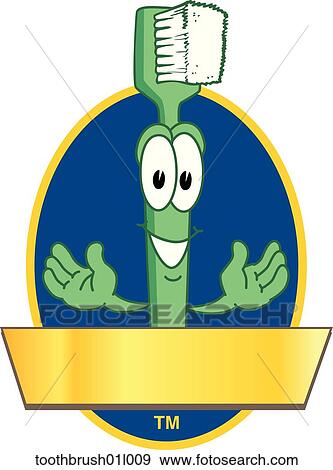 Stock Illustration - Toothbrush 09 Logo Design Graphic. Fotosearch