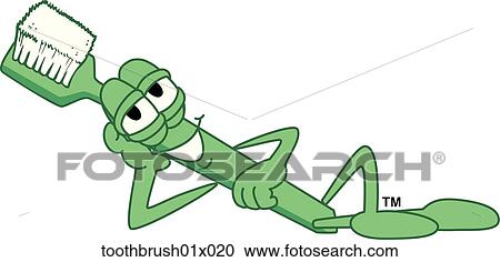 Clipart - Toothbrush Relaxing. Fotosearch