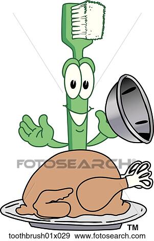 Toothbrush With Thanksgiving Turkey View Large Illustration Stock Illustration - Toothbrush With Thanksgiving Turkey. Fotosearch