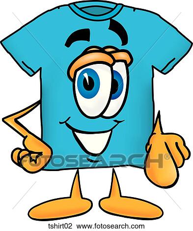 TShirt Pointing At You View Large Illustration Drawing - TShirt Pointing At You. Fotosearch