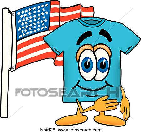 TShirt With Flag View Large Illustration Stock Illustration - TShirt With Flag. Fotosearch