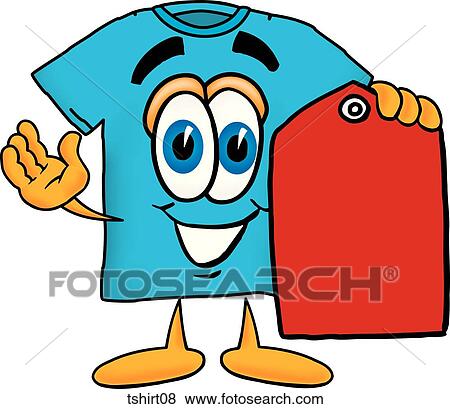 TShirt With Price Tag View Large Illustration Stock Illustration - TShirt With Price Tag. Fotosearch