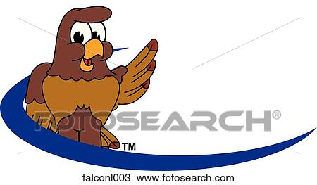 Falcon Logo Design Graphic 3 View Large Illustration Drawing - Falcon Logo Design Graphic 3. Fotosearch