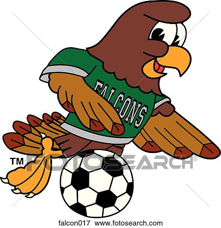 Falcon playing Soccer View Large Illustration Stock Illustration - Falcon playing Soccer. Fotosearch