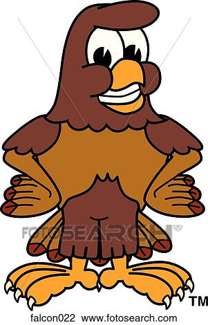 Falcon With Big Grin View Large Illustration Drawing - Falcon With Big Grin. Fotosearch