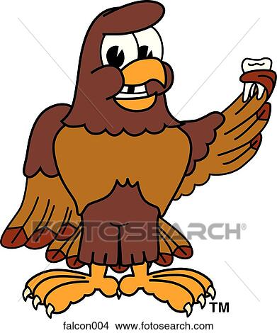 Stock Illustration - Falcon With Lost Tooth. Fotosearch