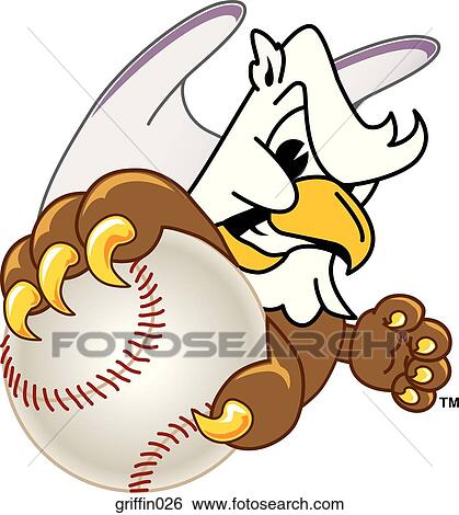 Griffin holding Baseball with angry face View Large Illustration Stock Illustration - Griffin holding Baseball with angry face. Fotosearch