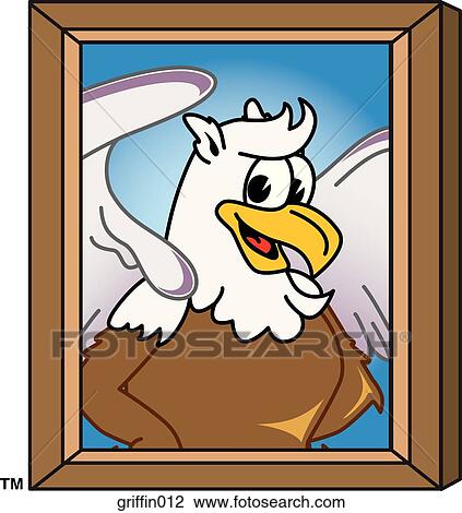 Griffin on Picture Day View Large Illustration Drawing - Griffin on Picture Day. Fotosearch