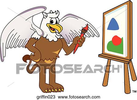 Griffin Painting View Large Illustration Drawing - Griffin Painting. Fotosearch