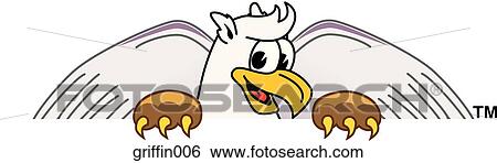 Griffin Peeking Over View Large Illustration Stock Illustration - Griffin Peeking Over. Fotosearch