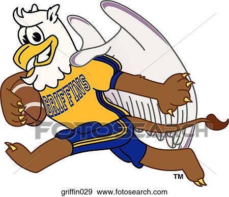 Griffin playing Football View Large Illustration Stock Illustration - Griffin playing Football. Fotosearch