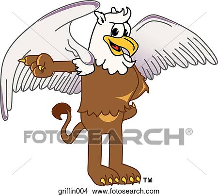 Griffin Pointing to the Side View Large Illustration Stock Illustration - Griffin Pointing to the Side. Fotosearch