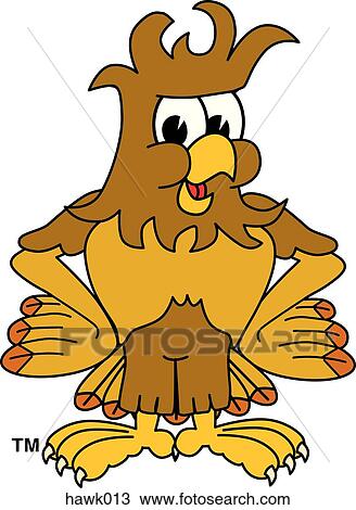 Hawk hands on hips View Large Illustration Drawing - Hawk hands on hips. Fotosearch