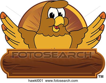 Clip Art - Hawk Logo Design Graphic 1. Fotosearch