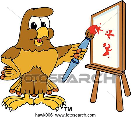 Hawk Painting View Large Illustration Stock Illustration - Hawk Painting. Fotosearch
