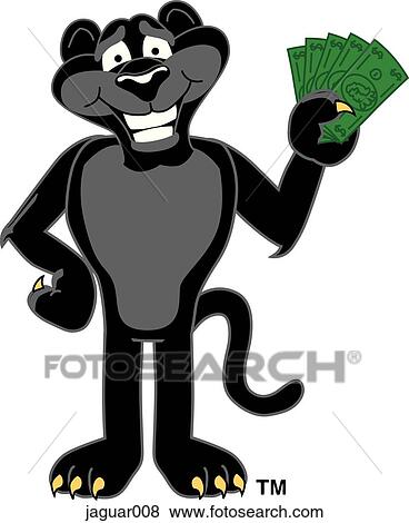 Jaguar holding Money View Large Illustration Stock Illustration - Jaguar holding Money. Fotosearch