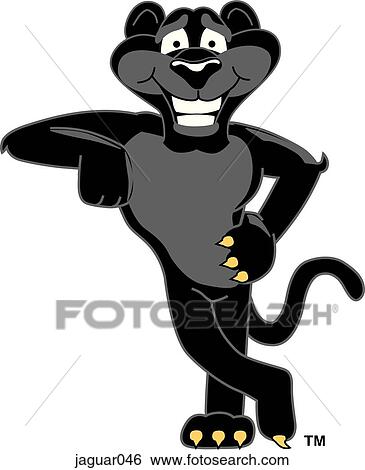 Jaguar Leaning View Large Illustration Stock Illustration - Jaguar Leaning. Fotosearch