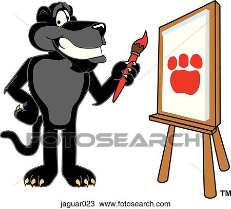 Jaguar Painting View Large Illustration Drawing - Jaguar Painting. Fotosearch