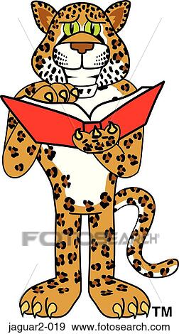 Jaguar 2 Reading Book View Large Illustration Stock Illustration - Jaguar 2 Reading Book. Fotosearch