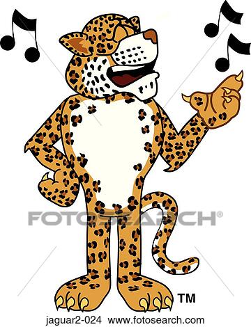 Stock Illustration - Jaguar 2 Singing. Fotosearch