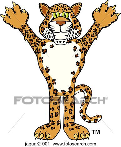 Clip Art - Jaguar 2 Standing. Fotosearch