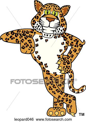 Leopard Leaning View Large Illustration Stock Illustration - Leopard Leaning. Fotosearch