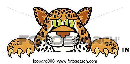 Leopard Peeking Over View Large Illustration Stock Illustration - Leopard Peeking Over. Fotosearch