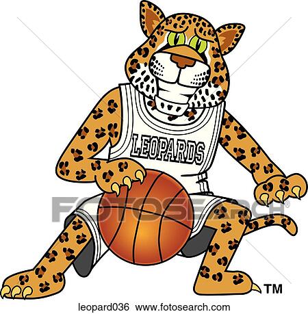 Leopard playing Basketball View Large Illustration Stock Illustration - Leopard playing Basketball. Fotosearch