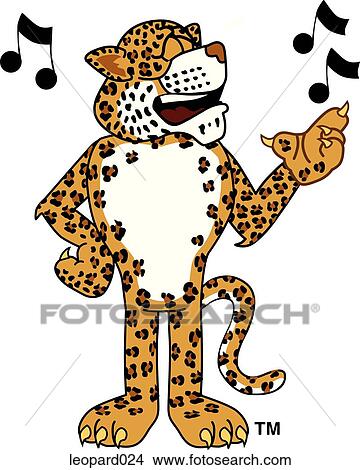 Leopard Singing View Large Illustration Stock Illustration - Leopard Singing. Fotosearch