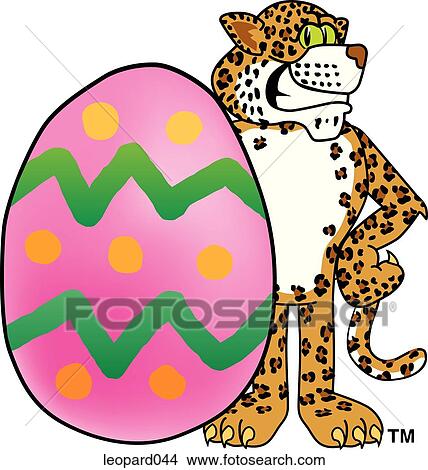 Leopard With Easter Egg View Large Illustration Stock Illustration - Leopard With Easter Egg. Fotosearch