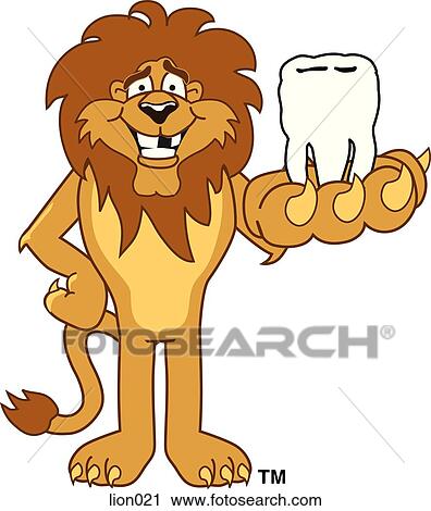 ライオン で 失われた 歯 クリップアート Lion021 Fotosearch