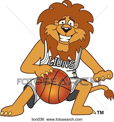 Lion playing Basketball View Large Illustration Stock Illustration - Lion playing Basketball. Fotosearch