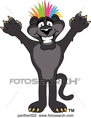 Panther Having Bad Hair Day View Large Illustration Drawing - Panther Having Bad Hair Day. Fotosearch