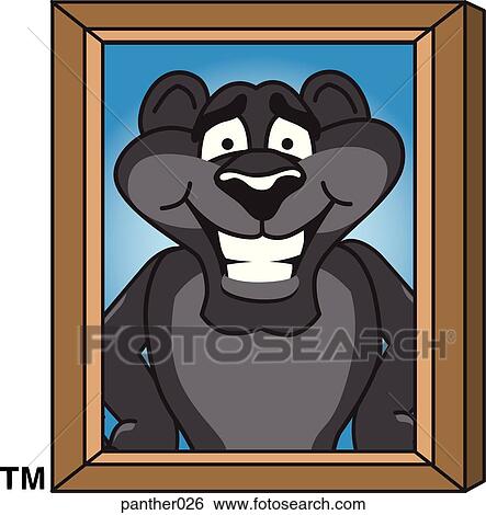 Stock Illustration - Panther on Picture Day. Fotosearch