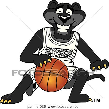 Panther playing Basketball View Large Illustration Stock Illustration - Panther playing Basketball. Fotosearch