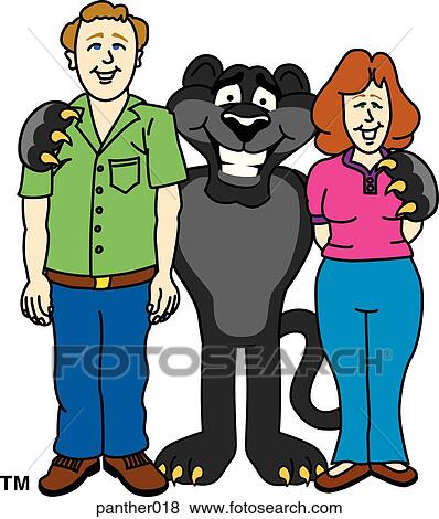 Panther with teachers View Large Illustration Stock Illustration - Panther with teachers. Fotosearch