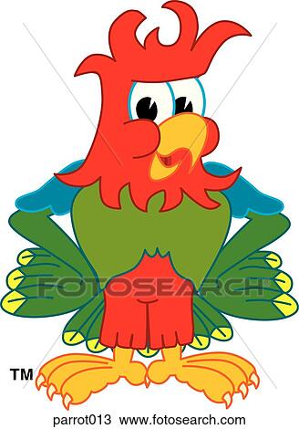 Parrot Having Bad Hair Day View Large Illustration Drawing - Parrot Having Bad Hair Day. Fotosearch