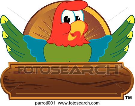 Parrot Logo Design Graphic 1 View Large Illustration Clip Art - Parrot Logo Design Graphic 1. Fotosearch