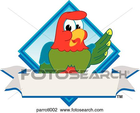 Parrot Logo Design Graphic 2 View Large Illustration Drawing - Parrot Logo Design Graphic 2. Fotosearch