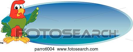 Stock Illustration - Parrot Logo Design Graphic 4. Fotosearch