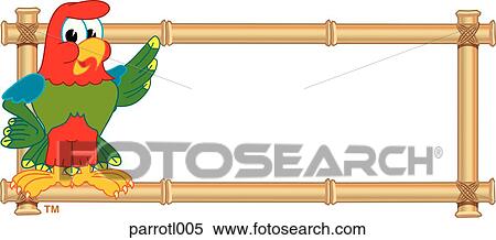 Stock Illustration - Parrot Logo Design Graphic 5. Fotosearch